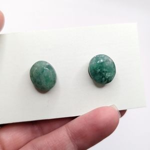 Emerald Gemstone Studs